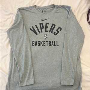 Nike Vipers Basketball Gray Long Sleeve Shirt